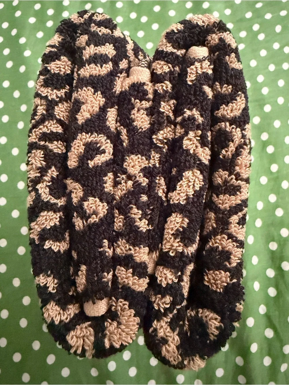 Rachel Zoe Leopard Cheetah Print 100% Cotton Hand Towels Set of 2 Bathroom Decor